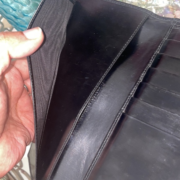 Vintage Salvatore Ferragamo Black Leather Wallet Authentic!! Made In Italy 🇮🇹 - Picture 11 of 15